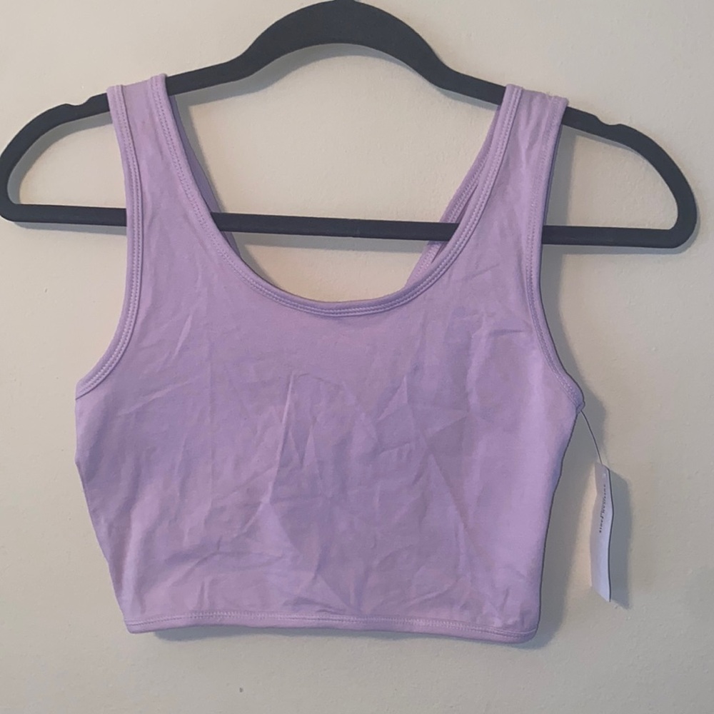 VACATION VIBES NWT American Eagle Lavender Reversible Twist Tank Top sz S